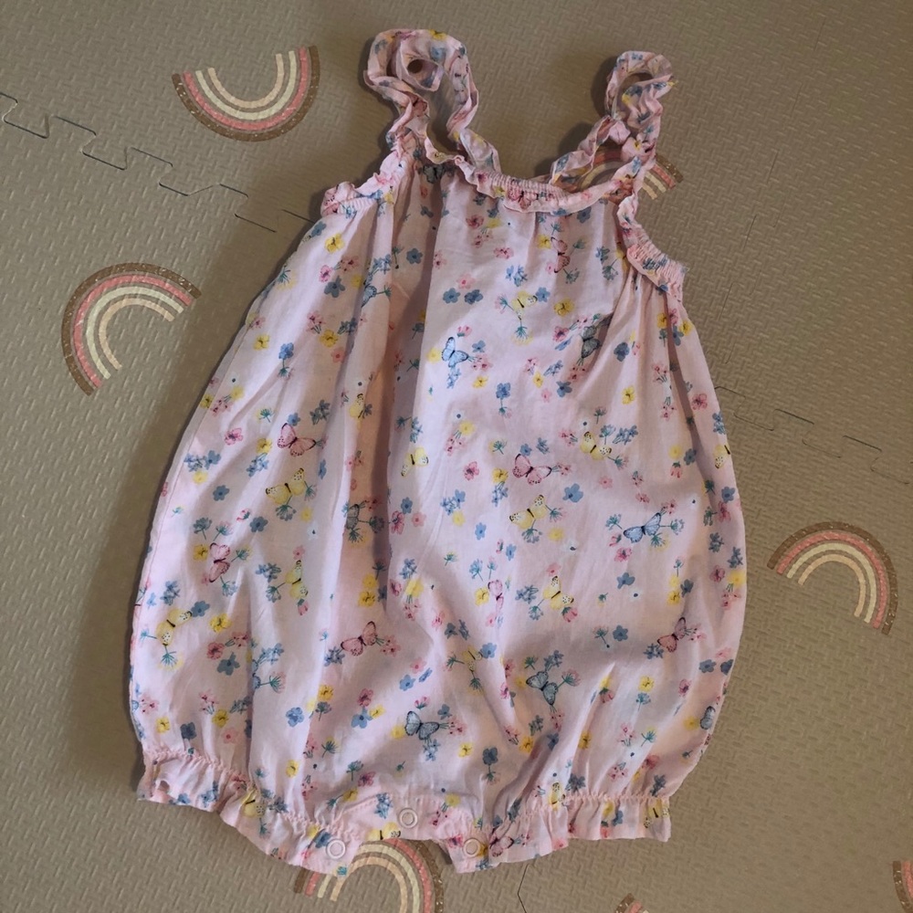 Butterfly Bubble Romper NWOT